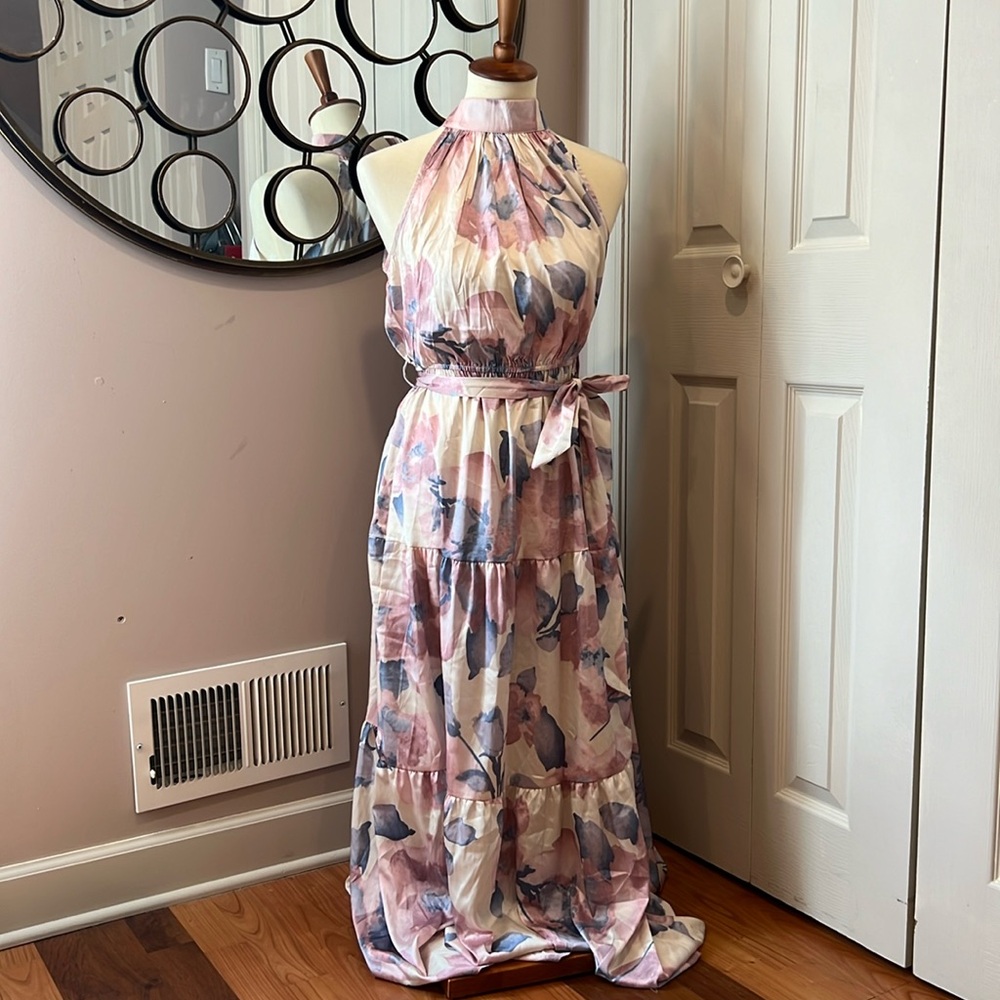 Sheriah Maxi Dress - Lilac Floral - 8 - Maternity